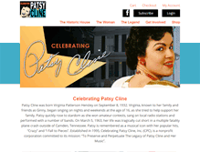 Tablet Screenshot of celebratingpatsycline.org